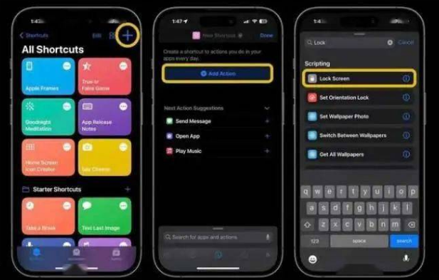 安顺苹果14锁屏维修店分享iPhone14升级iOS16.4后如何创建锁屏快捷方式 