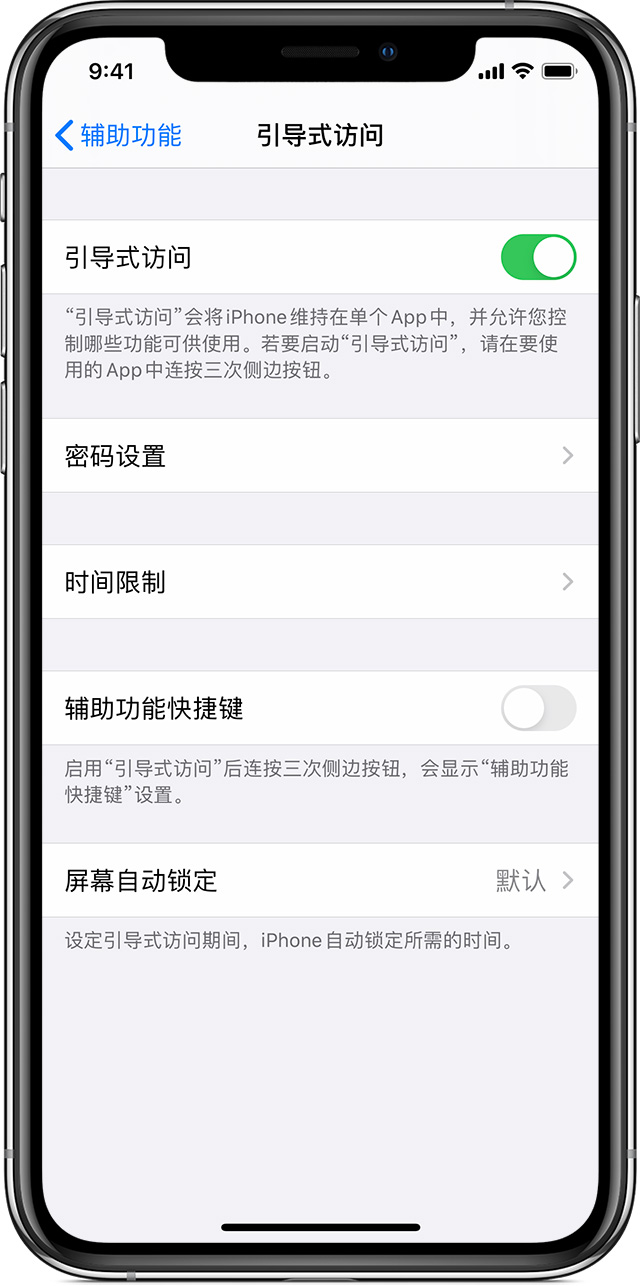 安顺苹果手机维修分享如何在 iPhone 上退出引导式访问 